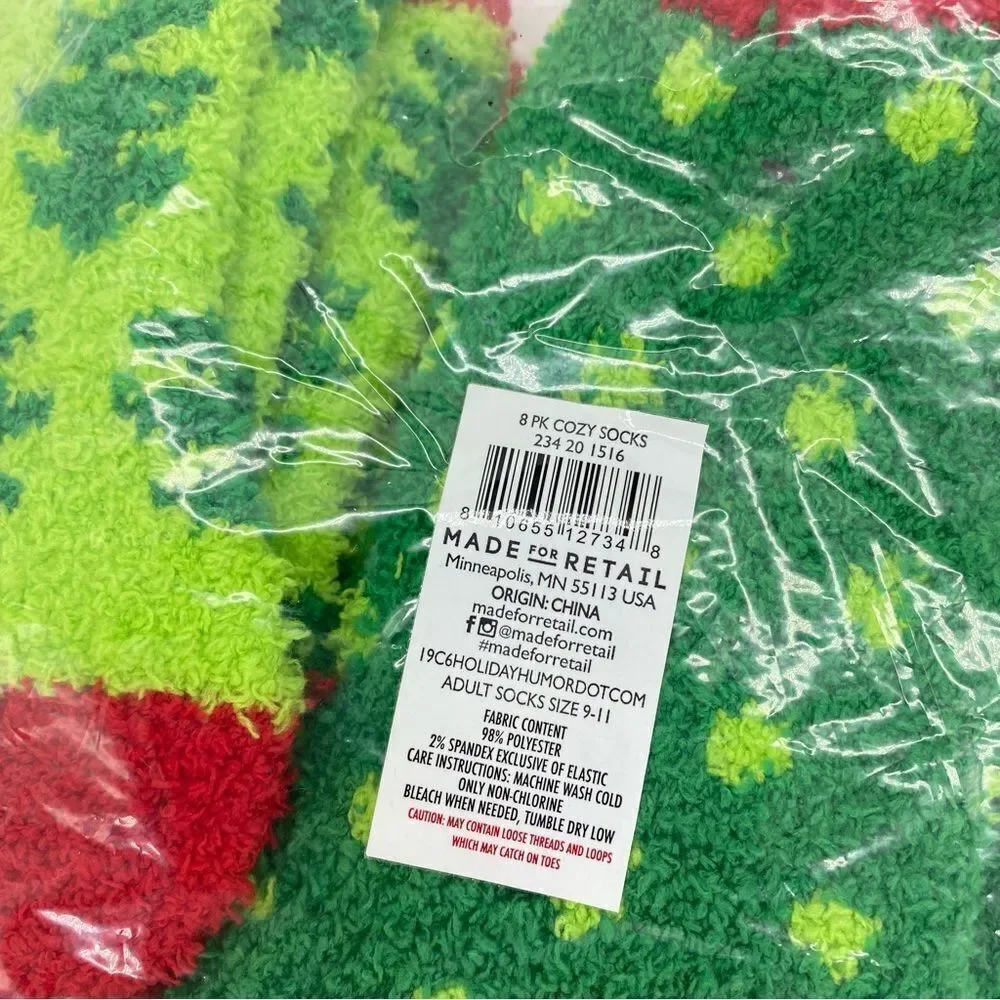 Women’s Fuzzy Plush Cozy Christmas Ankle Socks New